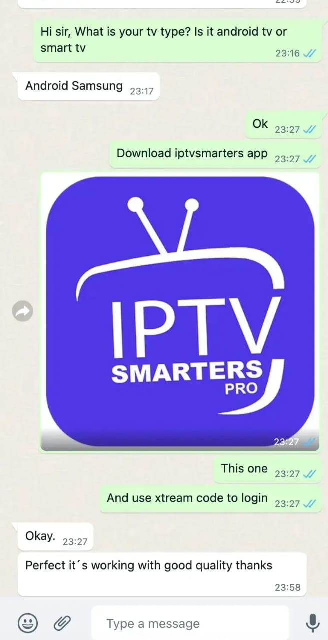Customer conversation